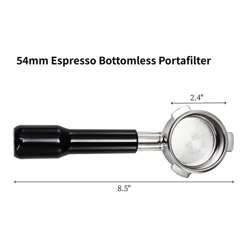 Filtro portátil sin fondo para Espresso AF93-54Mm, cesta de filtro y Porta de Espresso sólido, accesorios para máquinas de Espresso Breville