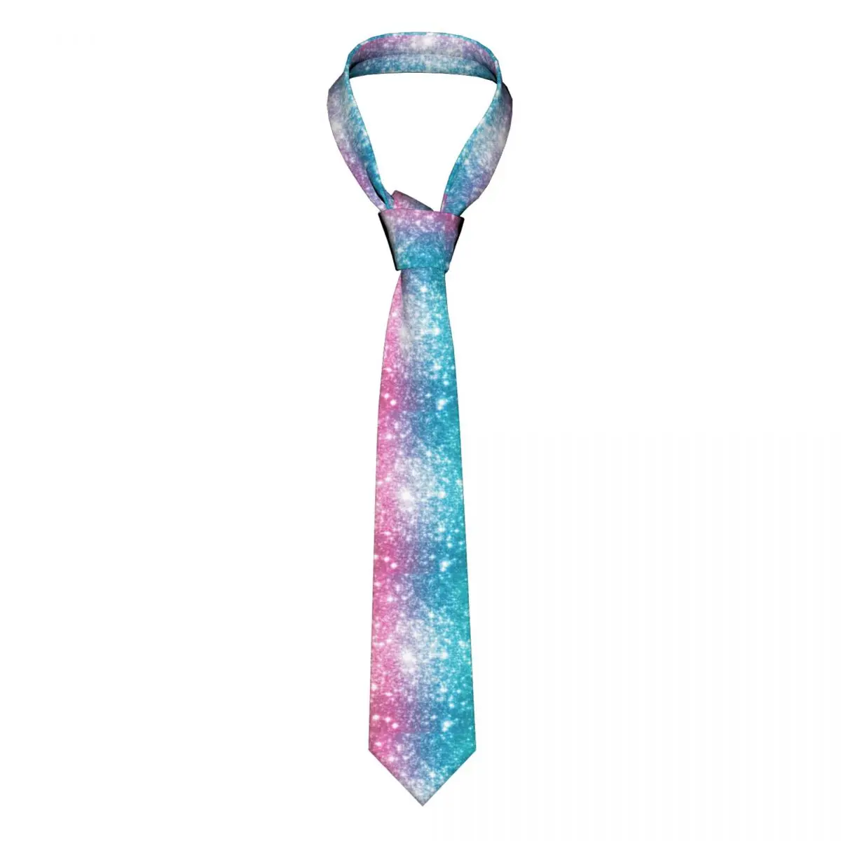 

Galaxy Sparkle Stars Neckties Men Women Fashion Polyester 8 cm Space Fantasy Shiny Sky Neck Ties for Daily Wear Gravatas Party