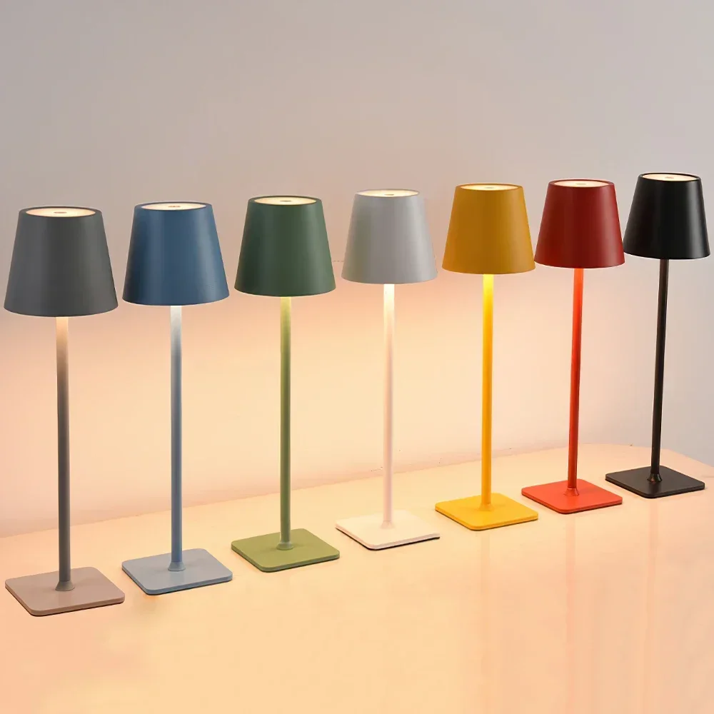 Creative rechargeable touch bar restaurant table lamp cafe desktop atmosphere light outdoor camping waterproof outdoor lamp