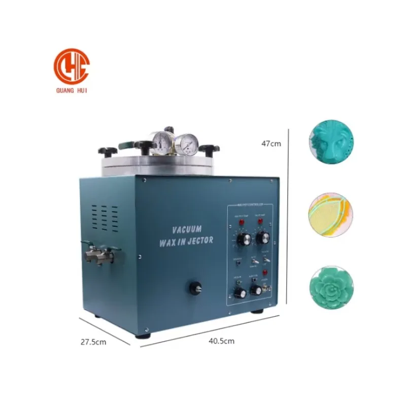 

【New】220V 510W Blue Less Bubbles Jewelry Vacuum Wax Machine 3KG Adjustable Capacity Workbenches-Molds-Equipment Metal