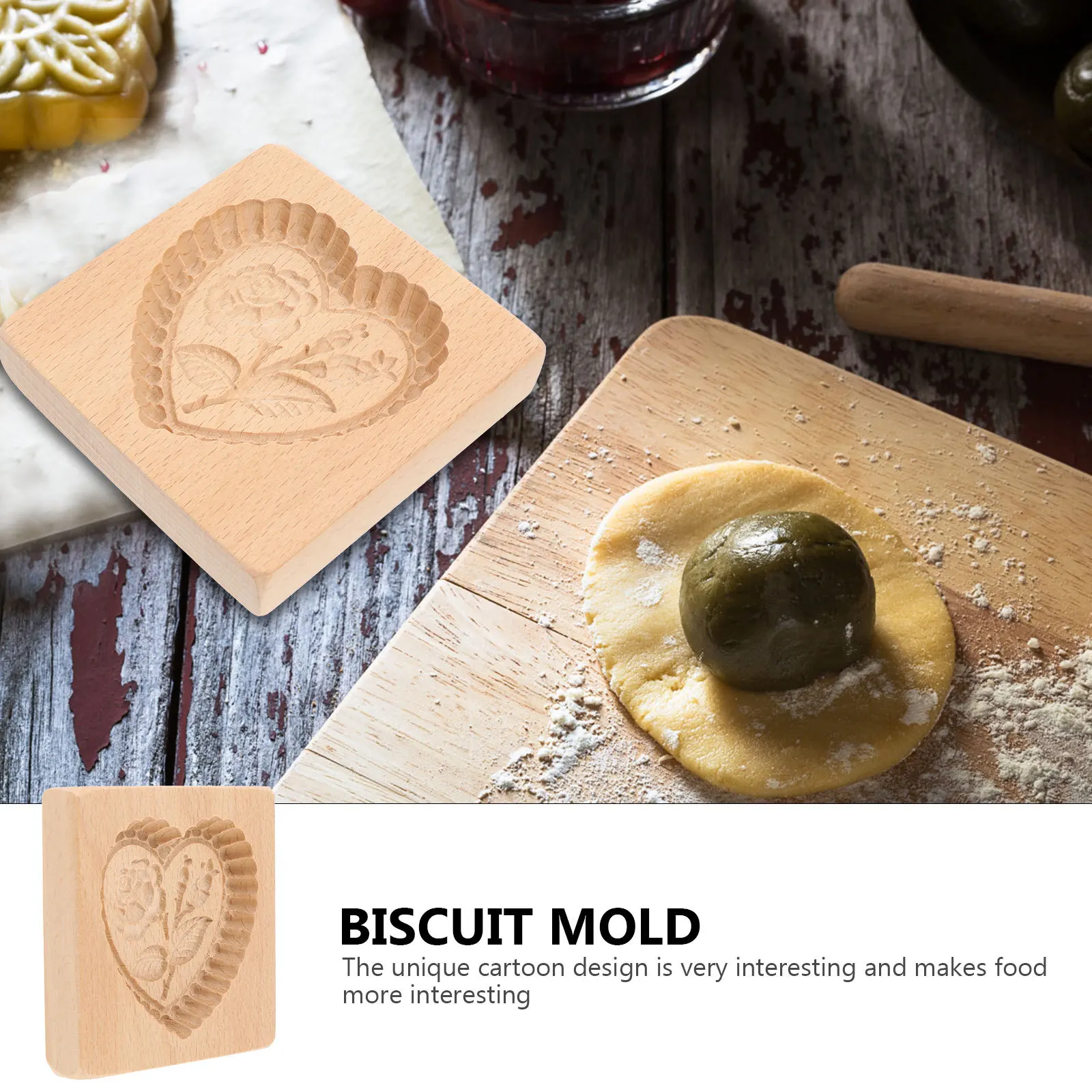 

1Pcs Gingerbread Biscuit Mold Eco Material Log Baking Tool Creative Biscuit Cutter Kitchen Cookie Mold DIY Baking