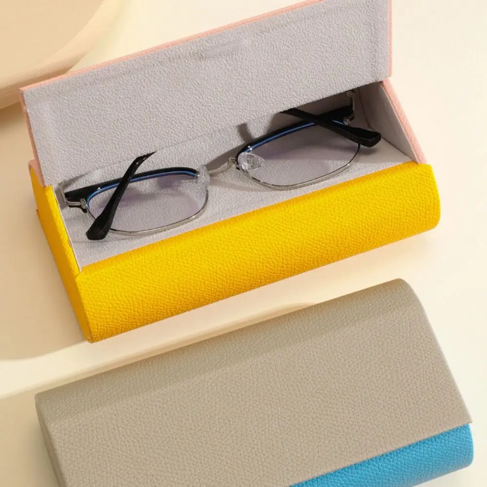 Double Layer Double Eyeglasses Case Portable Waterproof 2 Slots Sunglasses Box PU Leather Eyeglass Storage Box For Women Men