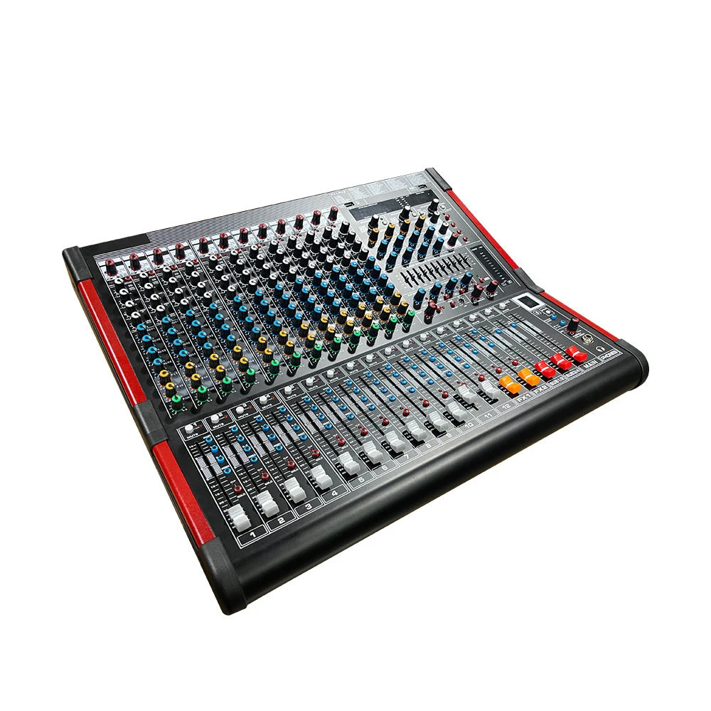 KS12 12-Channel Professional Digital USB BT Studio Pro Sound Mixer Console for DJ Stage Live Sound Recording Studio PA System