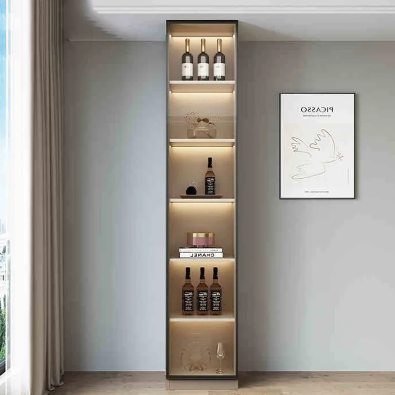 

Modern Luxury Bar Cabinet Whiskey Storage Decoration Cocktai Glass Display Wine Cabinet Shelves Corner Armoire Home Furniture