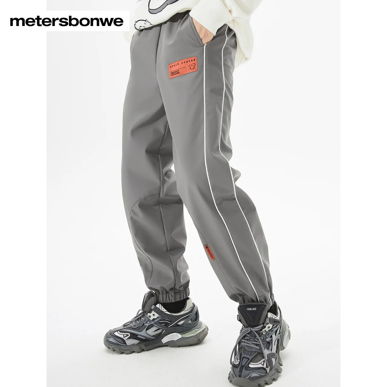 

Спортивные брюки Metersbonwe для бега, мужские зимние спортивные тканые брюки, женские классические повседневные черные брюки, мужские брендовые простые дизайнерские брюки