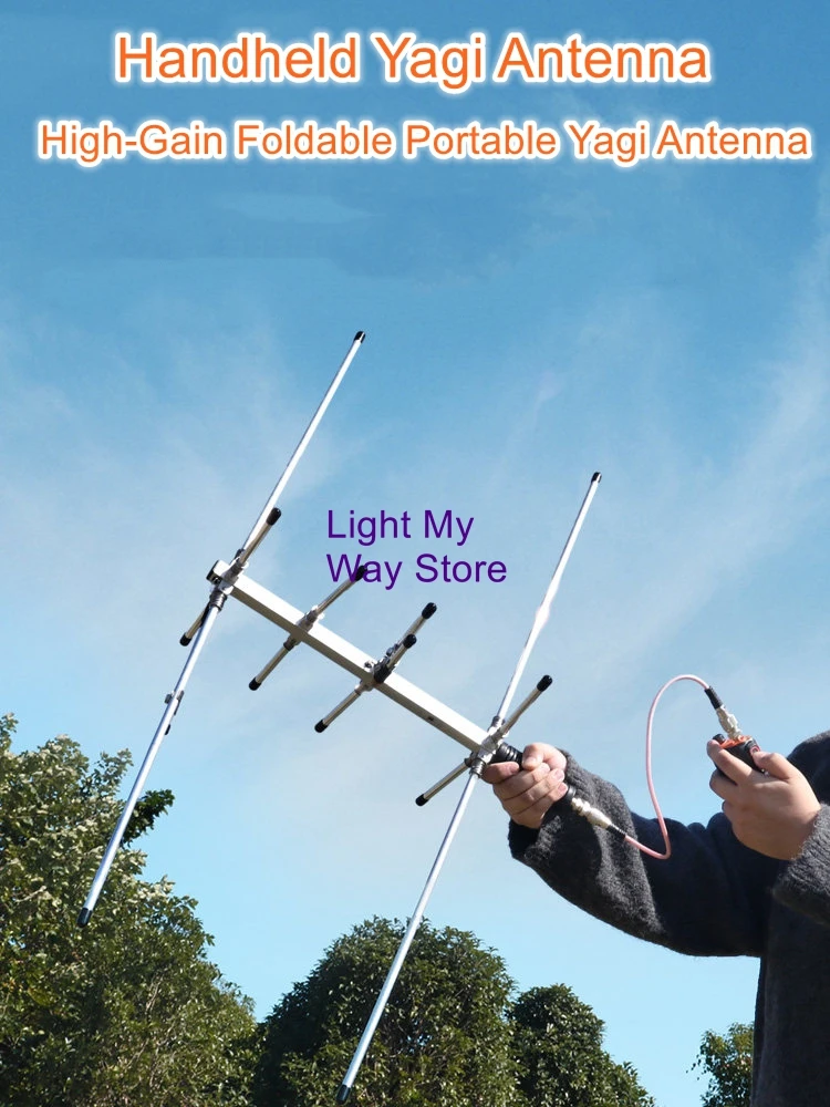 Handheld Small Yagi UV Band   Pocket Antenna for Handheld Radios—Easy to Carry