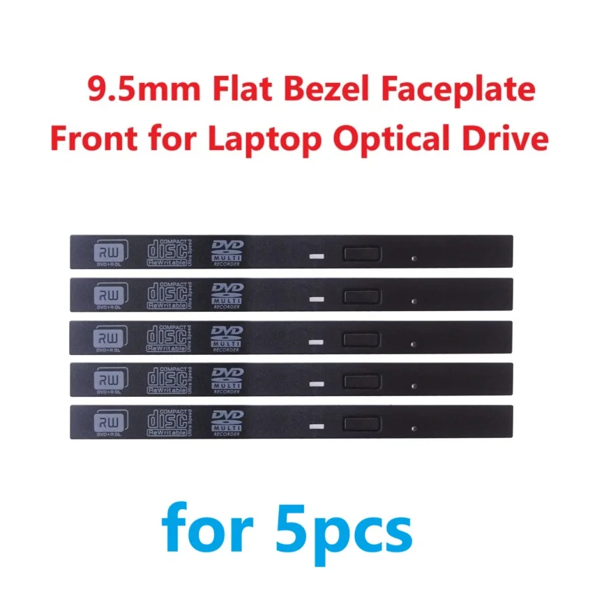 lot 5 Flat Standard 9.5mm CD DVD-ROM/RW Optical Drive Bezel