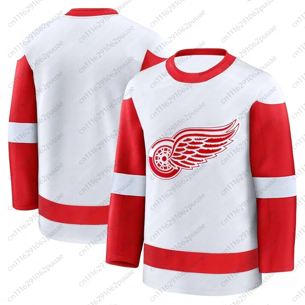 Herbst-Winter-Neuheit: Eishockey-Trikots für Herren, Detroit Red Wings Hockey-Trikots, lässige Sport-Langarm-T-Shirts, Familien-Trikots. – Detail 7