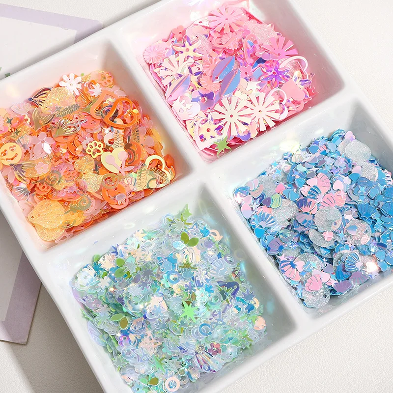 

10g Irregular Mixed Various Shapes Sequins Suitable For Nail Decoration Art Craft DIY Scrapbooking Garment Sewing on Accessories