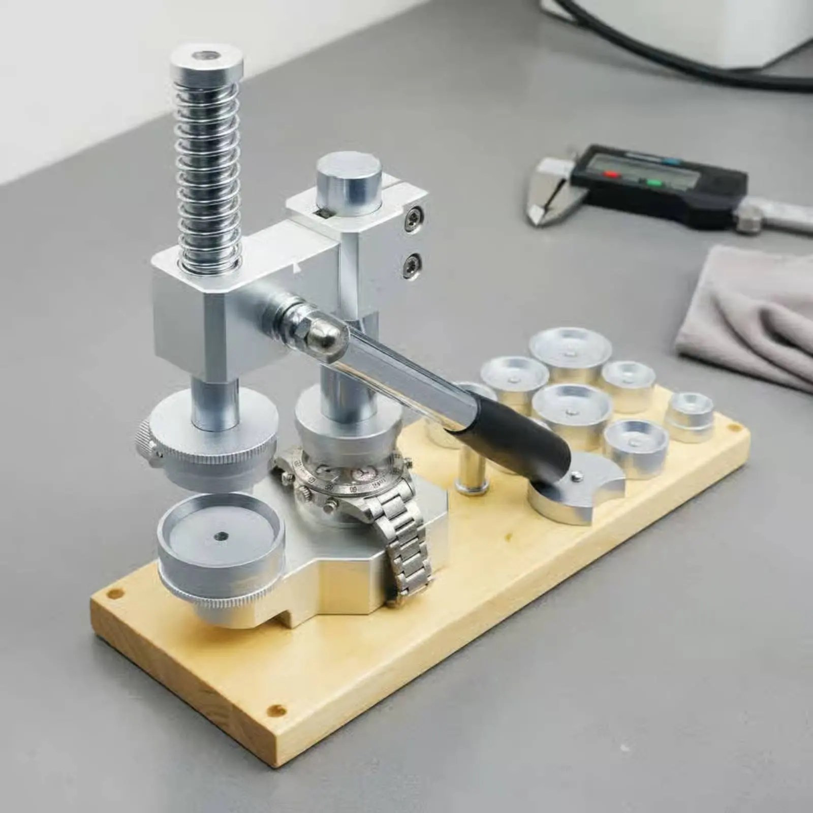 

Watch Capping Press Different Sizes Watch Case Press Repair Tool Wear-Resistant Scratch-Proof for Watchmakers