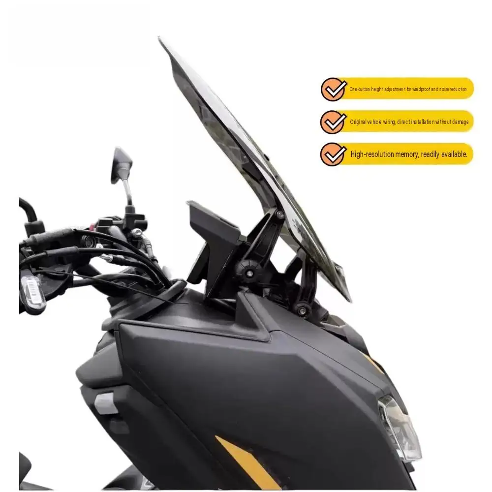 For ZONTES 125X 150X electric windshield with memory function and power lift.
