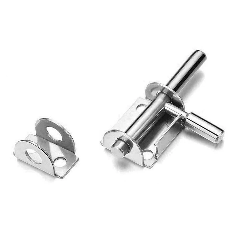 Stainless Steel Door Latch Solid Sliding Bolts Latch Hasp Home Hardware Gate Safety Toilet Door Lock image 5