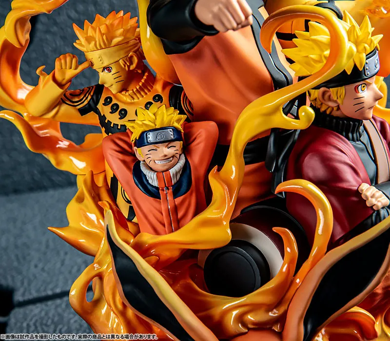 Original MegaHouse MH Puchirama DX NARUTO Shippuden 01 Naruto Uzumaki Special Anime Figure Toys PVC Model Collection