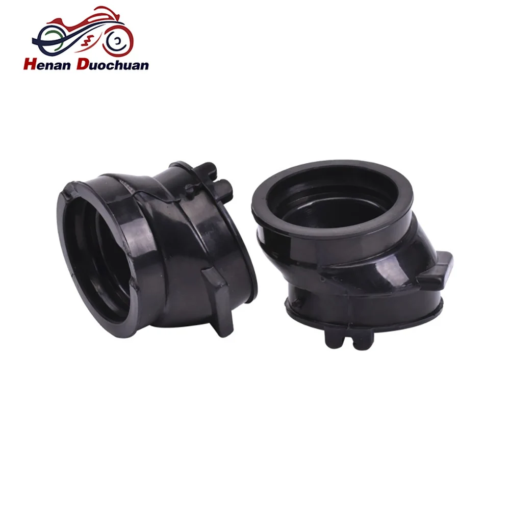 

2pcs Motorcycle Carburetor Air Inlet Intake Manifold Pipe Adapter Connector Joint Glue Boot Hose For Honda CB500 CB 500 CB500S
