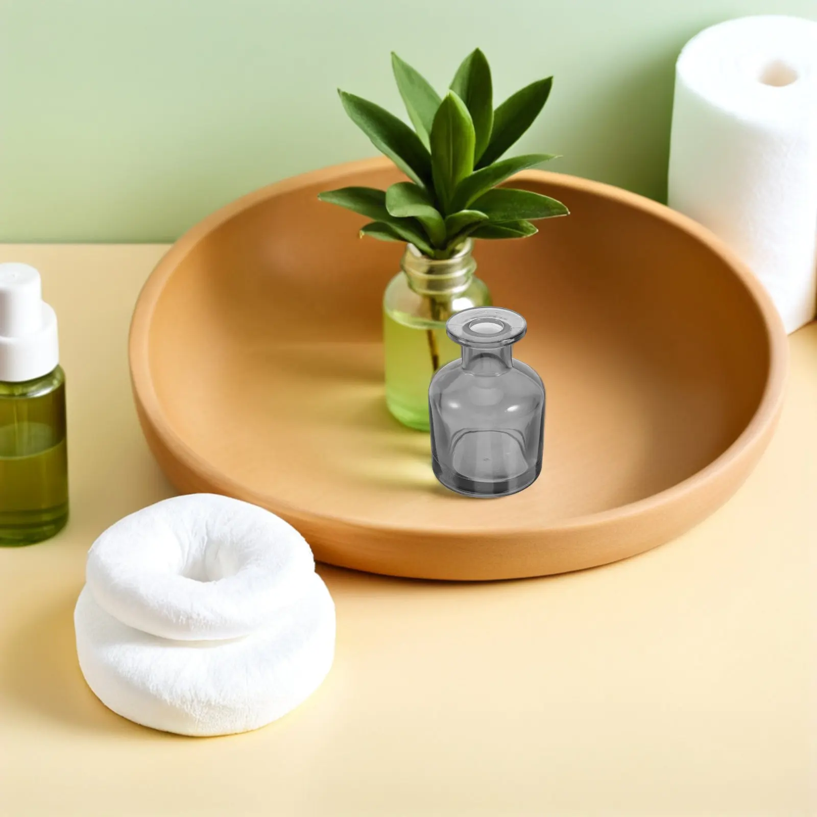 

2 шт., 100 мл, стеклянные цилиндрические флаконы для диффузоров с ротанговыми палочками, герметичные многоразовые емкости для эфирных масел, для хранения ароматерапевтических средств