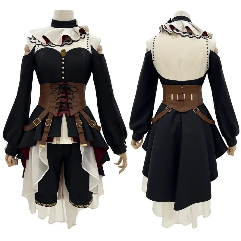 

HOLOUN BanG Dream Ave Mujica Anime Doloris Uika Misumi Cosplay Costume Dress Detachable collar Corset Shorts Cos Convention