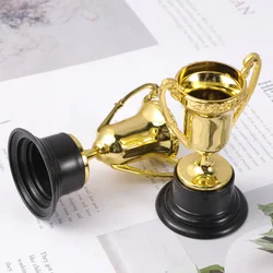 25pcs Plastic Sports Award Trophy Mini Trophy Student with Base Reward Competitions Children Toys for Game School Kindergarten