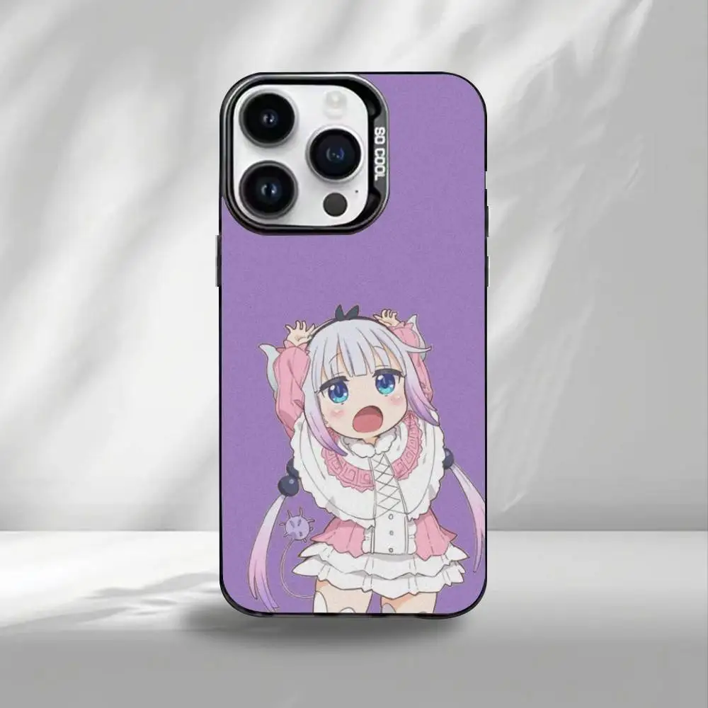 M-Miss Kobayashi's Dragon Maid  Phone Case For iPhone17,16,15,14,13,12,Pro Max Black Colorful Phone case