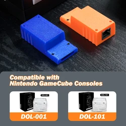 Adapter emulatora szerokopasmowego ETH2GC Wieloosobowa gra online i LAN dla Nintendo GameCube ze szwajcarskim oprogramowaniem Homebrew