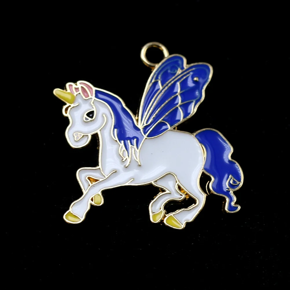 

10Pcs Colorful Alloy Unicorn Pendants DIY Necklace Earrings Bracelet Charms Jewelry Accessories Alloy Pendant Charm