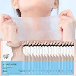 20pcs Goat Milk Neck Mask Collagen Firming Hydrating Nourishing Neck skincare Masks Moisturizing Beauty Necks Skin Care