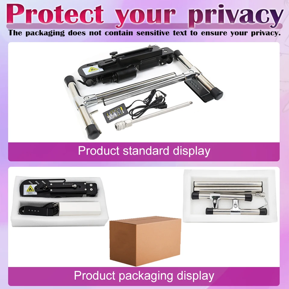 FREDORCH Nowa maszyna erotyczna z 20 trybami konwersji częstotliwości, cicha, obsługa podwójnego sterowania z dildem, maszyna miłości 80W dla par, ruchy 3-9 cm