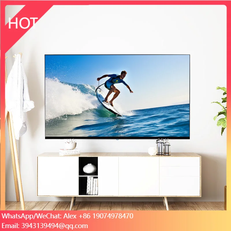 2K 4K Smart TV 43 50 55 65 Inch Television Qled Tvs ATV DVB-T2 S2 CI HDTV Hi-cast 5G WiFi Bluetooth Vibrant Picture Quality