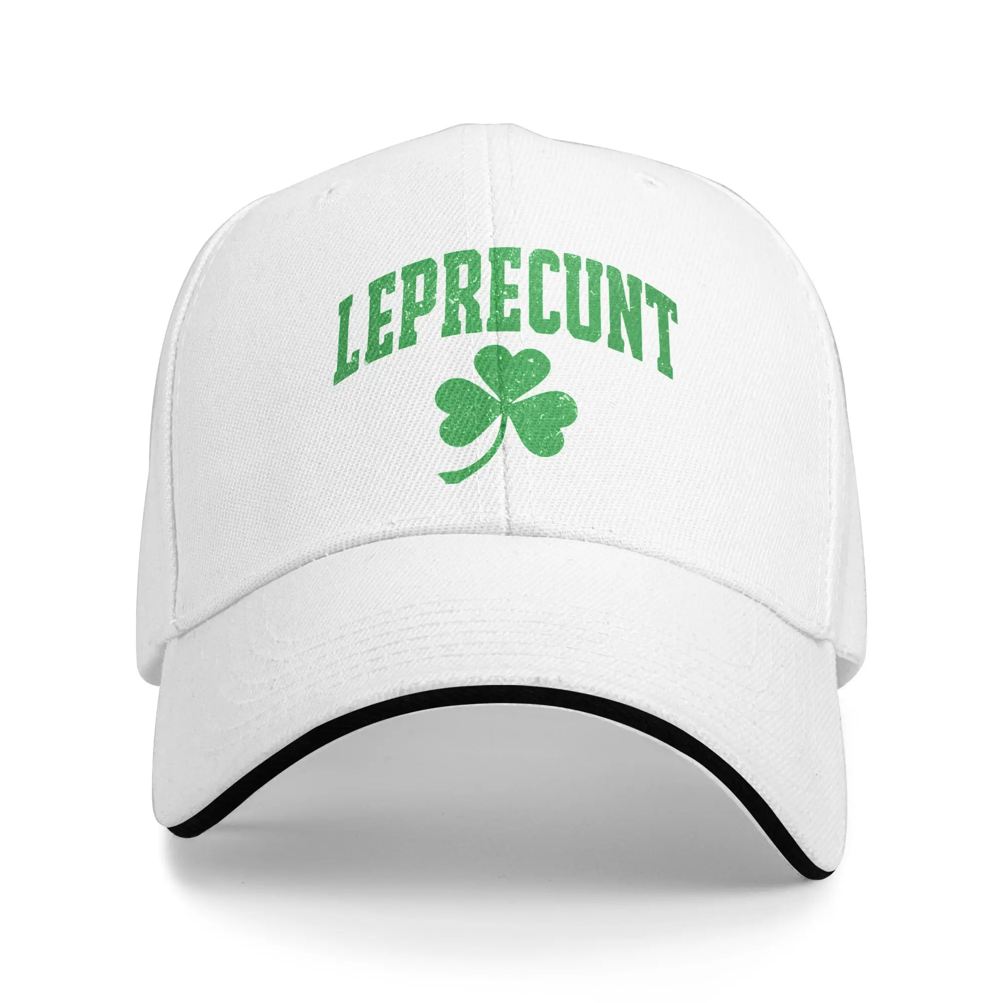 Leprecunt Irish St Patricks Day Casual Baseball Cap Summer Trucker Hat Outdoor Sports Snapback Cap Unisex-Teens Baseball Caps