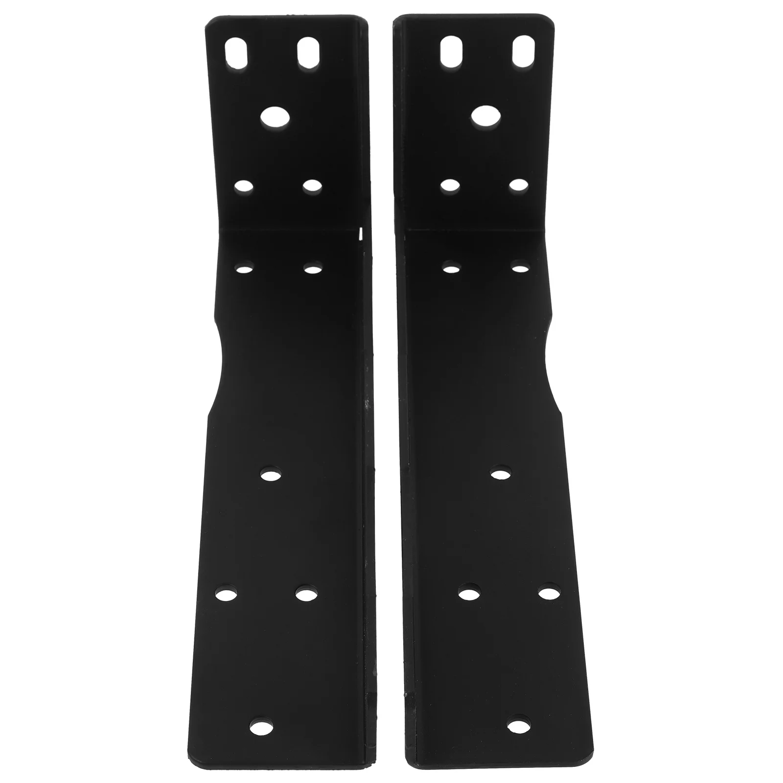 

2pcs 220mm Black Heavy Duty Shelf Brackets Wall Mounted Triangle St Hidden Cabinet Storage Sturdy Household