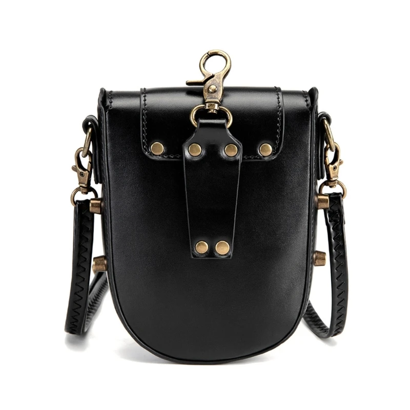 

A3PE Women's Small Gothic Crossbody Bag Leather Skull Shoulder Bags Phone Purse with Adjustable Strap for Fashionable Outfits