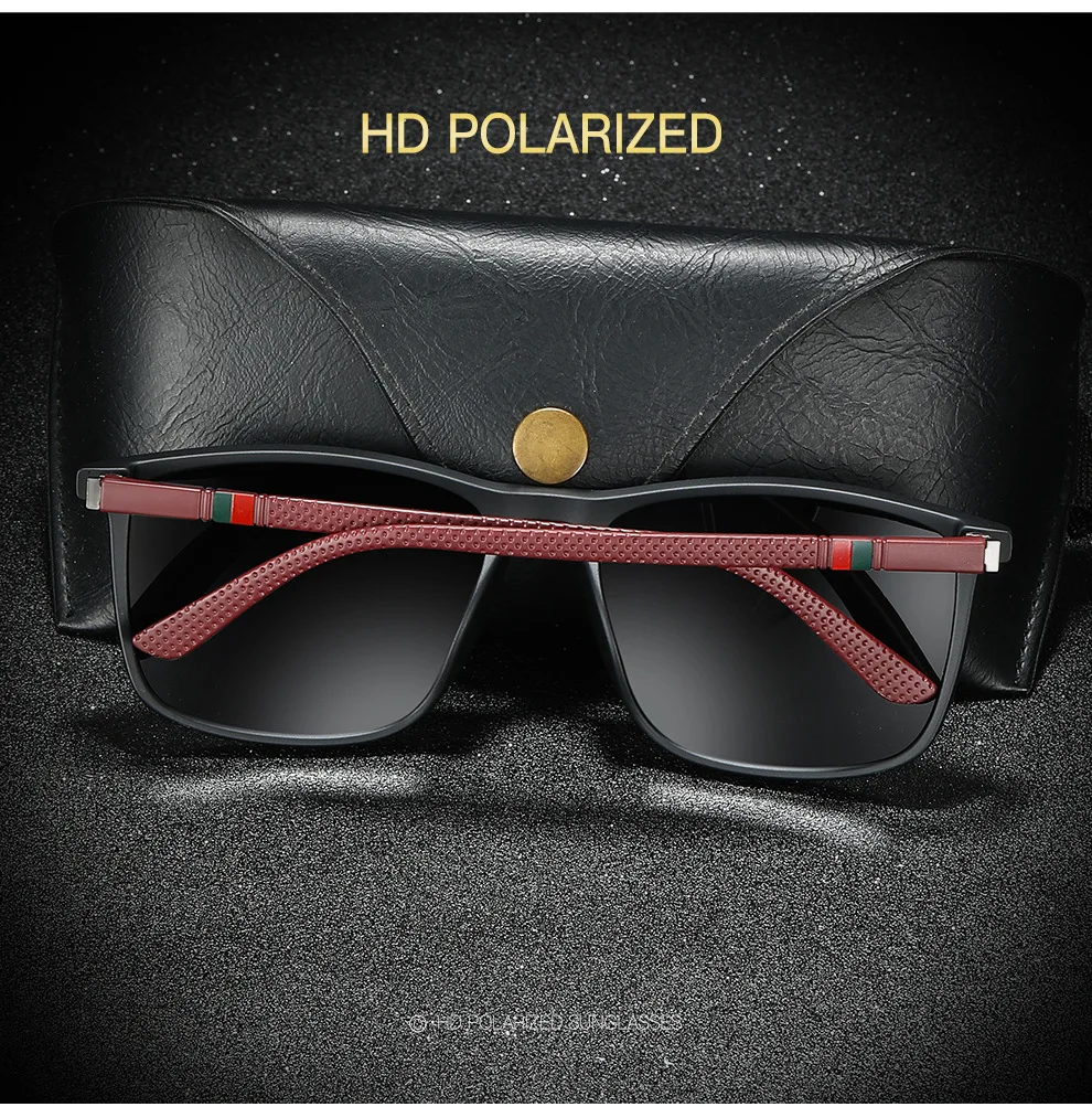 Polarisierte Sonnenbrille Herrenmode Luxusmarke Designer Sonnenbrille für Frauen Bunte Anti UV400 Drive Outdoor Sonnenbrille – Detail 2