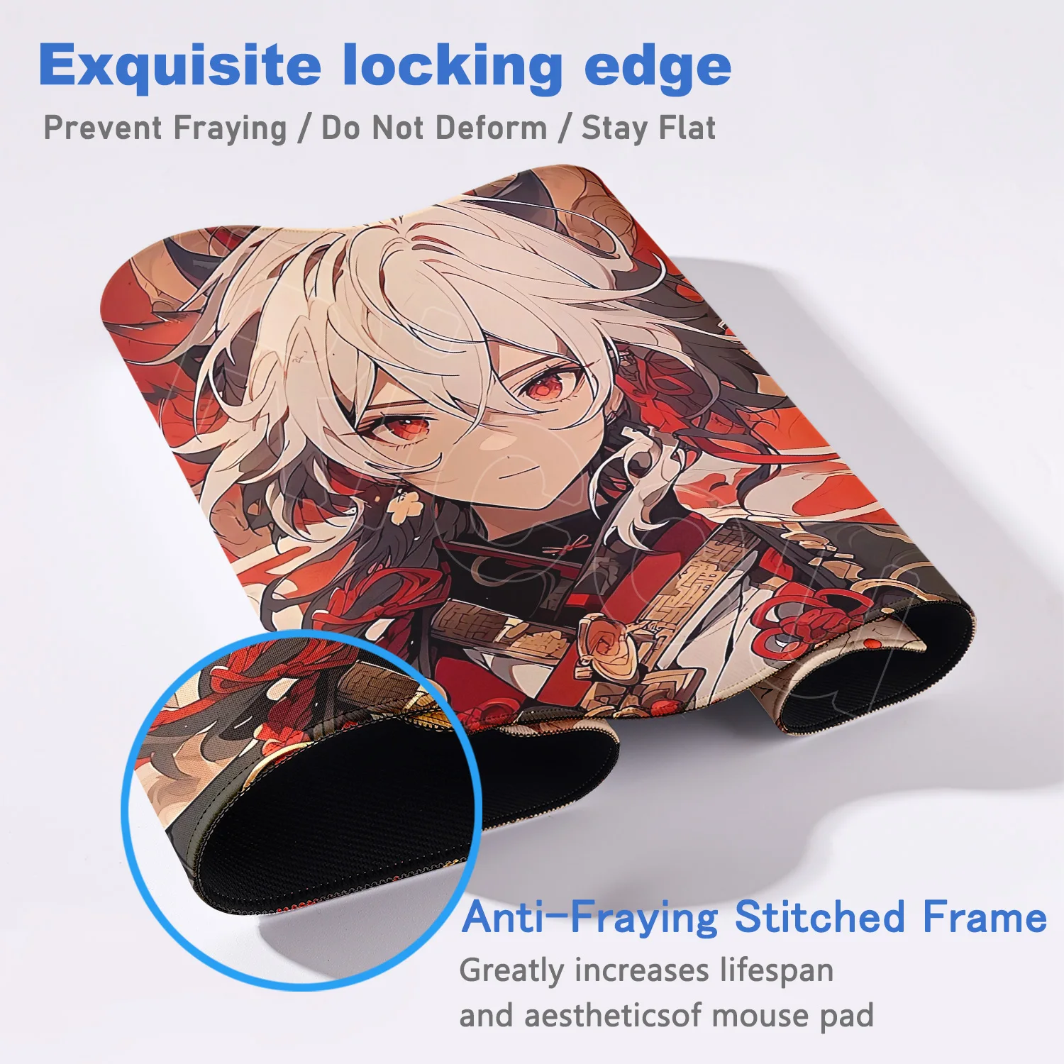 HD Print Genshin Impact Kaedehara Kazuha Mouse Pad Gaming Mousepad Laptop Keyboard Mat Large Desk Pad PC Game Computer Accessory