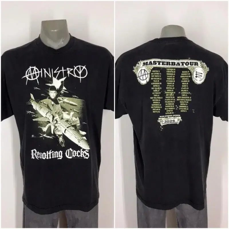 Reprint Ministry Revolting Cocks 2006 Tour 2 camiseta negra de dos lados