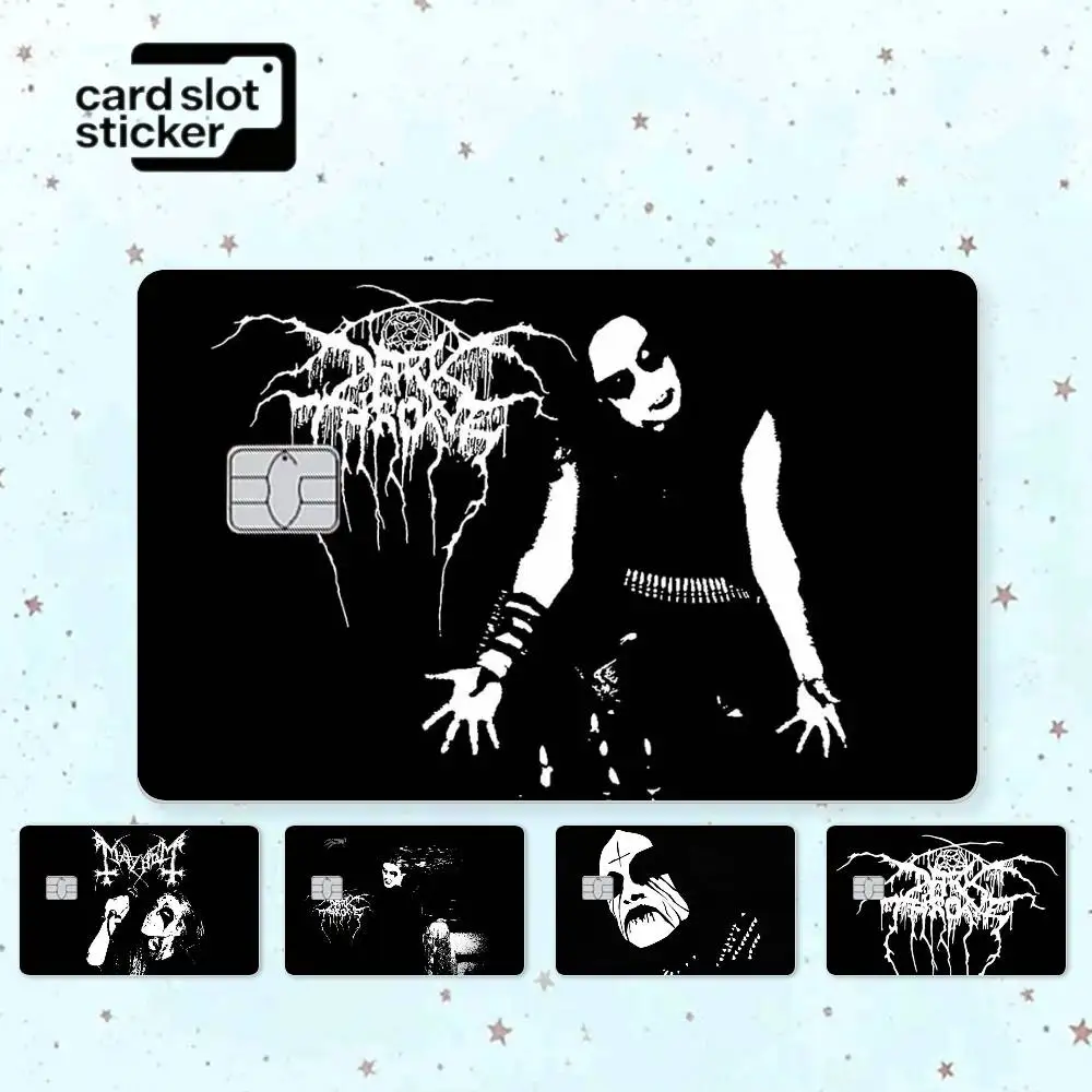 Raw Black Metal Darkthrone  Credit Card HD Stickers Small Chip Waterproof Sticker Game Card Decal Gift