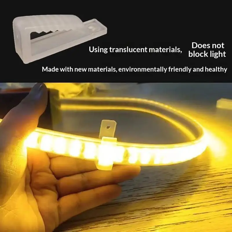 50Pcs Universal 8-20mm LED Strip Fasteners Fix Clips Holder LED Connector For 3014/3528/5050 COB Neon Light Mounting Fixing