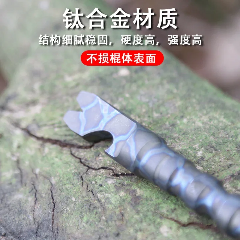 EDC Titanium Alloy Mini Crowbar tools Hand Outdoor Survival Camping Multifunction Bottle Opener EDC Tools