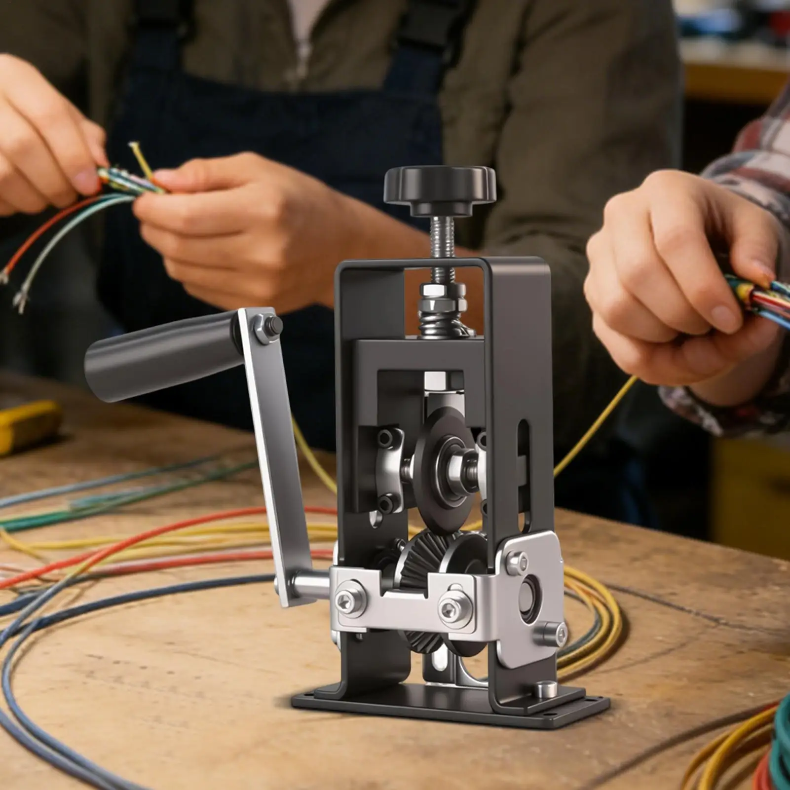 Copper Wire Stripper Drill Powered Copper Cable Scrapping Hand Pull Wire Stripper Machine For Electrician Electrical Work