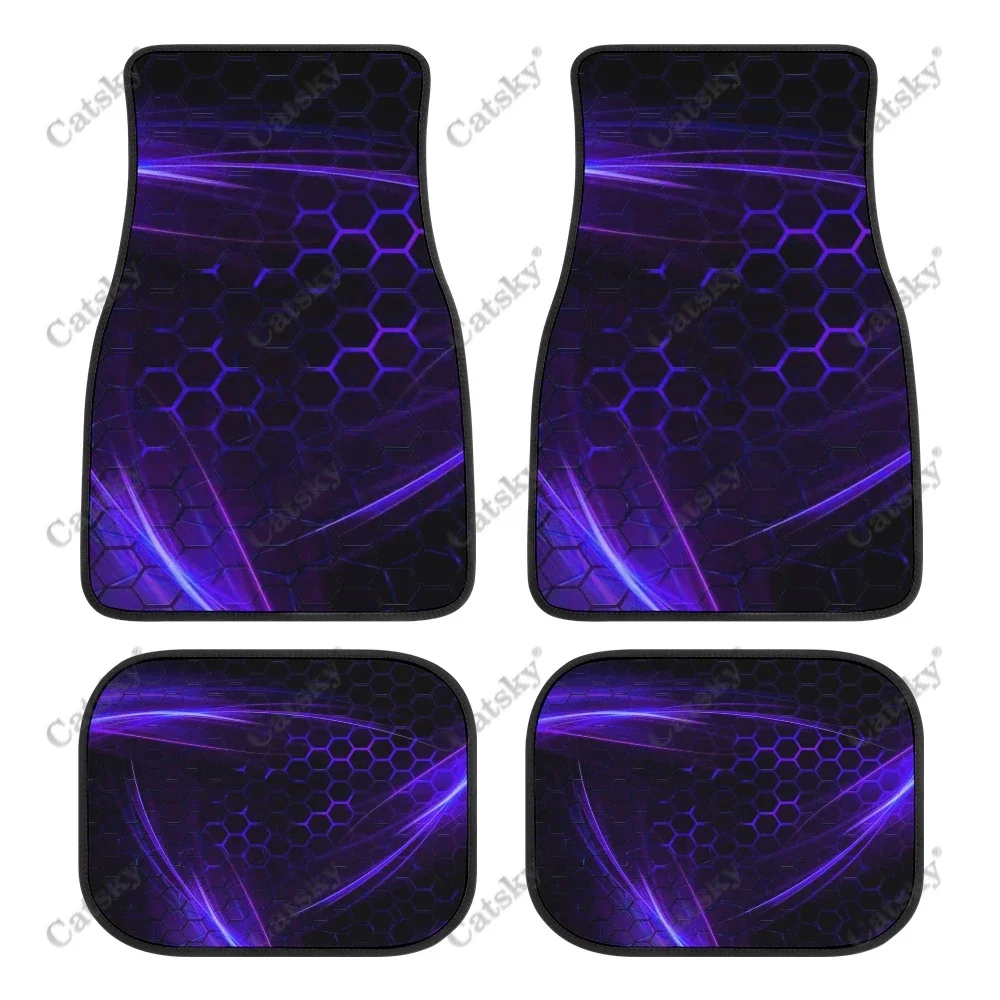 Blue Abstract wallpaper Car Floor Mats Universal Interior Design Accessories Pattern All Weather Waterproof Floor Mats