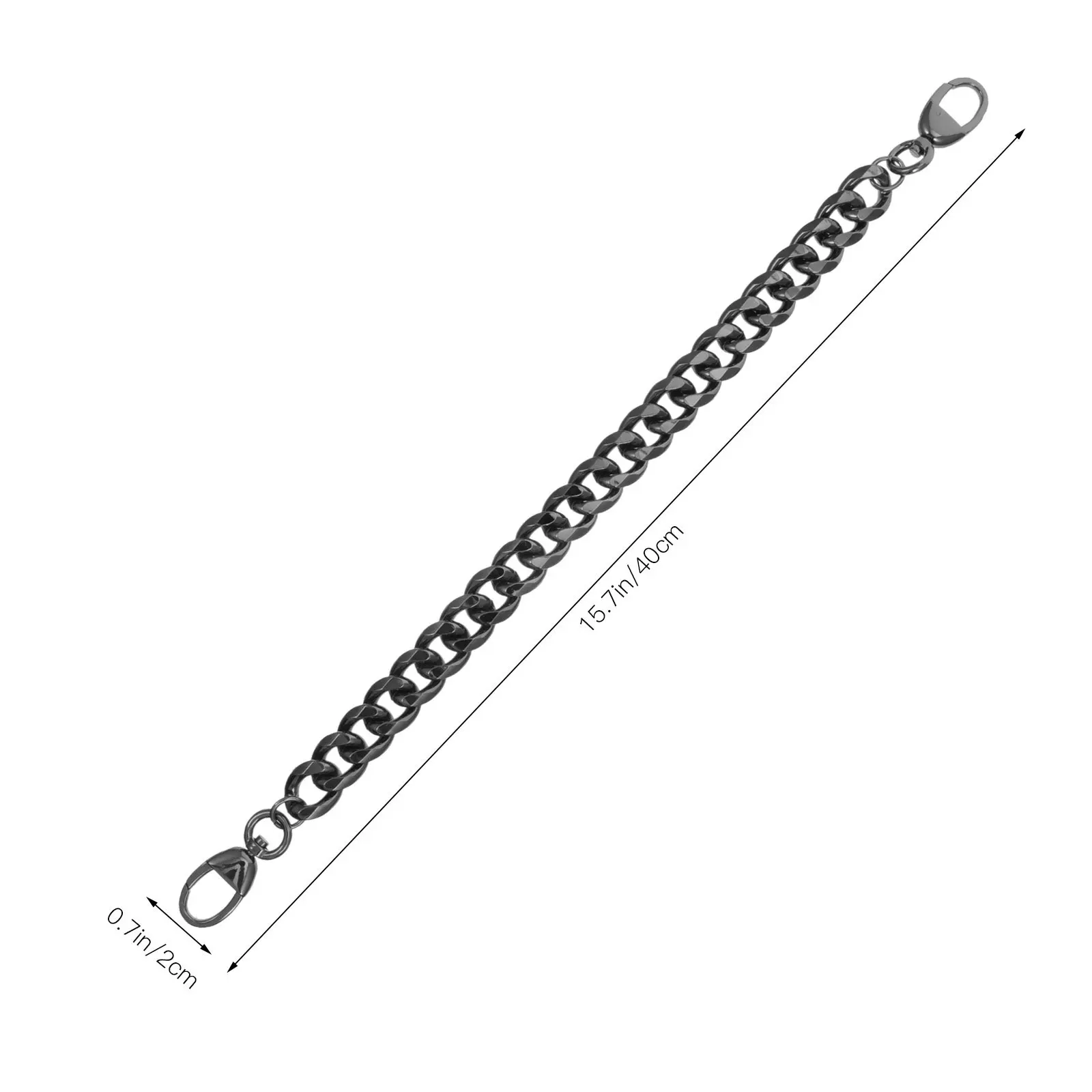 

Elegant Purse Chain Polished Multi-Layer Electroplated High Color Fastness Purse Strap Replacement Shoulder Cross Body Chain