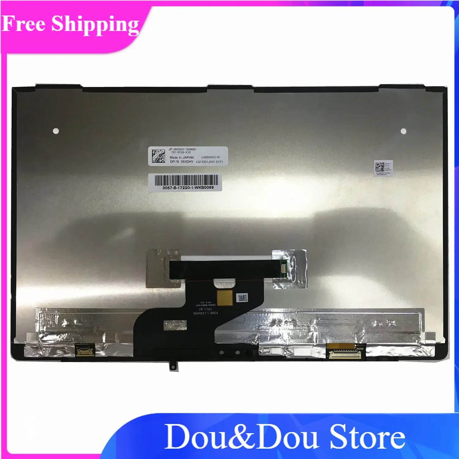 

LQ133D1JX31 LQ0DASC119 For Dell XPS 13 9370 3840*2160 DP/N 08XDHY Digitized Display Assembly Touch LCD LED Touch Screen