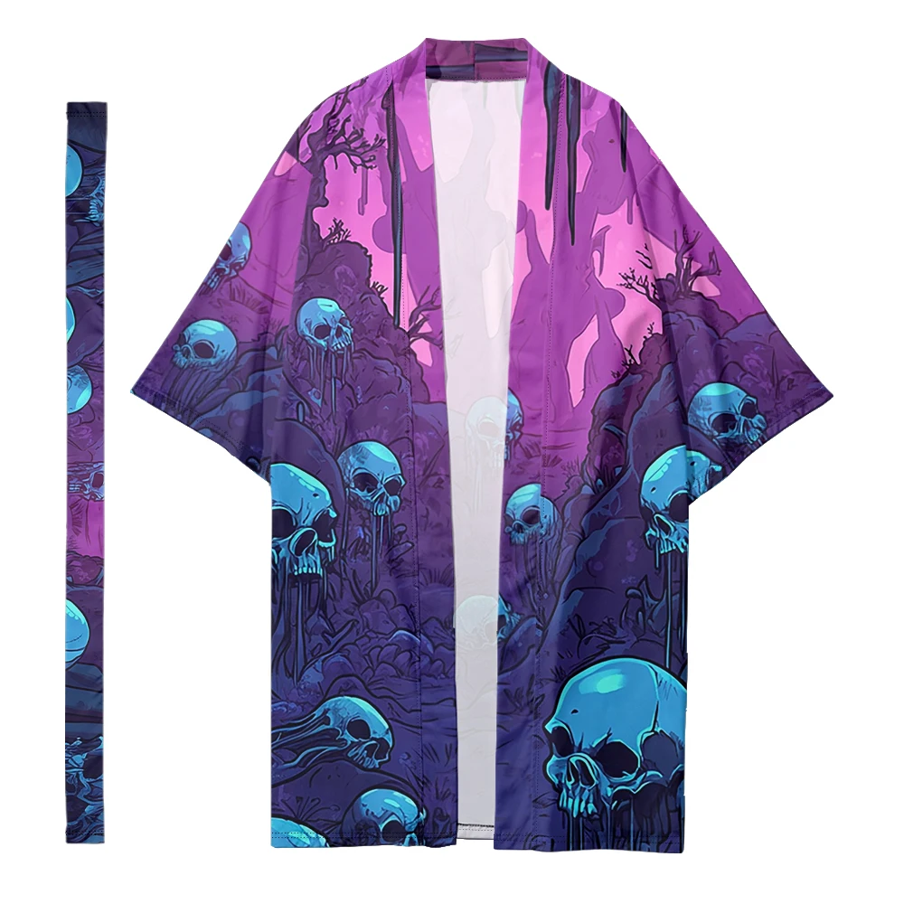 

Autumn Samurai Kimono Cosplay Japanese Fashion Stylish Haori Retro Kimono Vintage Cardigan Horrible Robe Trend Unisex Yukata