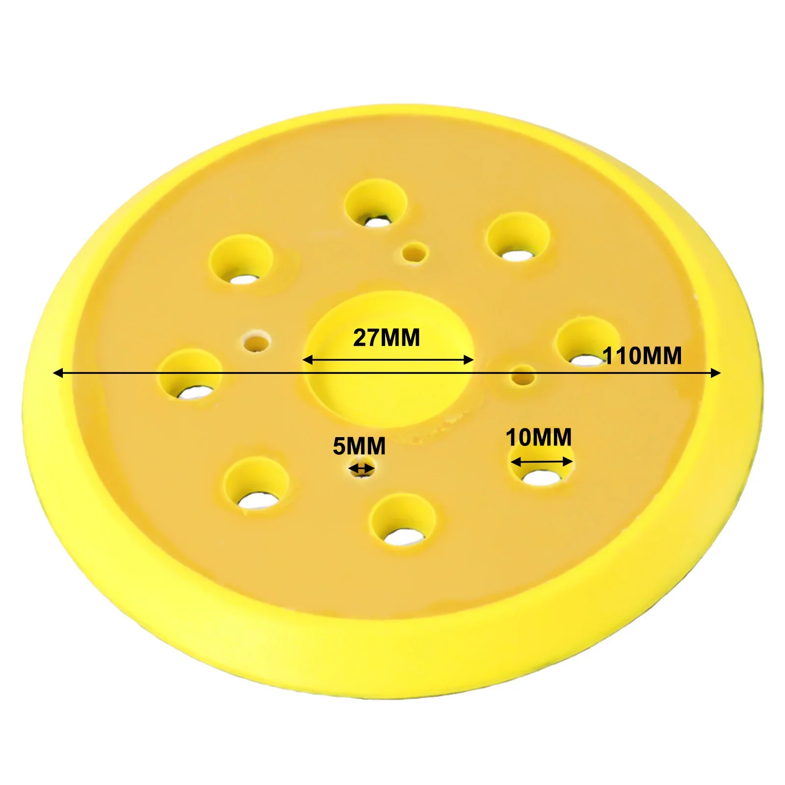 Imagem -04 - Hook And Loop Backing Pad para Lixadeira Orbital Aleatória Buracos Disco de Lixar Moagem Polimento Ferramentas Abrasivas 125 mm 1pc