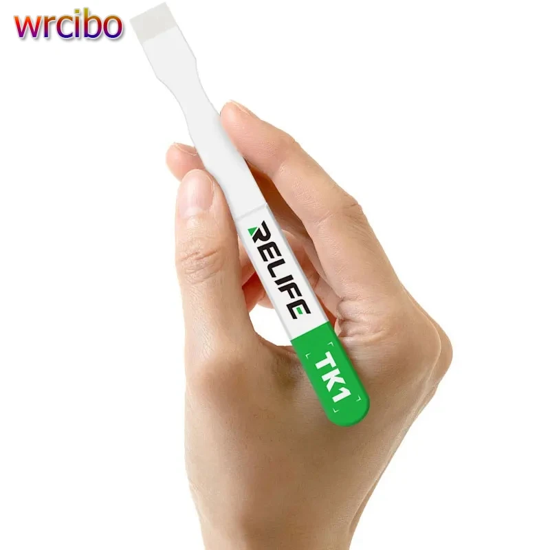 

RELIFE TK1 антистатический скребок для паяльной пасты из керамики для телефона, ремонт чипов BGA, мазок для посадки олова, немагнитный скребок