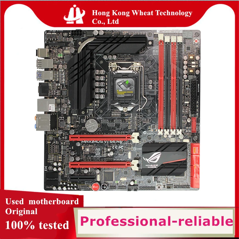 For Intel Z87 Maximus VI Gene motherboard Used original LGA 1150 LGA1150 DDR3 32GB USB2.0 USB3.0 SATA3 Desktop Mainboard