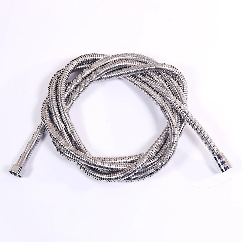 1pcs 1.5M Stainless Steel Hose Extension Tube Bathroom Shower Tube Extension Tube Water Pipe Draw Tube Bathroom Accessories