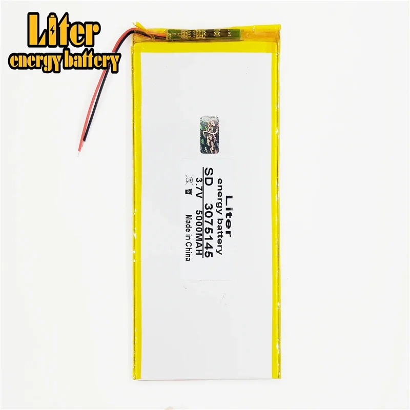 3075145 3.7V 5000MAH 0375145 (polymer lithium ion / Li-ion battery ) for Smart watch,GPS,mp3,mp4,cell phone,speaker