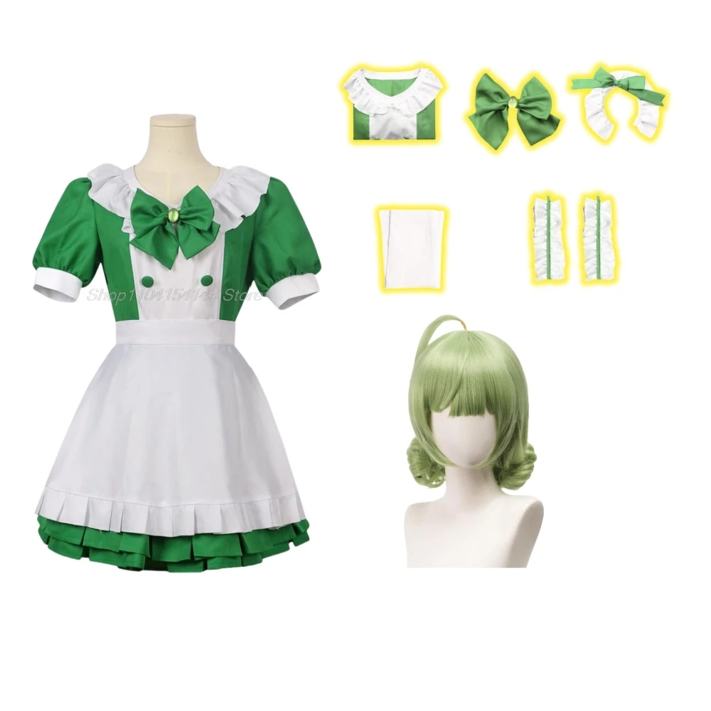 Anime Gushing Over Magical Girls Cosplay Costume, Araga Kiwi Costume, Perruque, Maid fur s, Lolita Woman, Sexy Cute, Imbibé, Halloween Cos