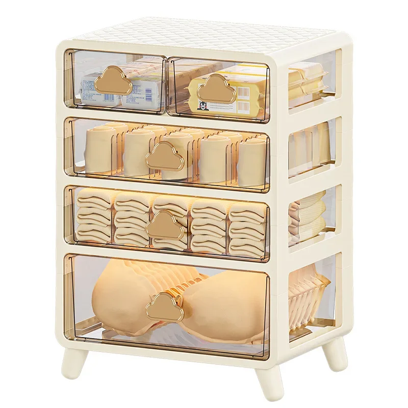 

Plastic Underwear Sock Storage Box Multifunctional Household Dormitory Clothes Bra Organizing Box Wardrobe Drawer Partition Box