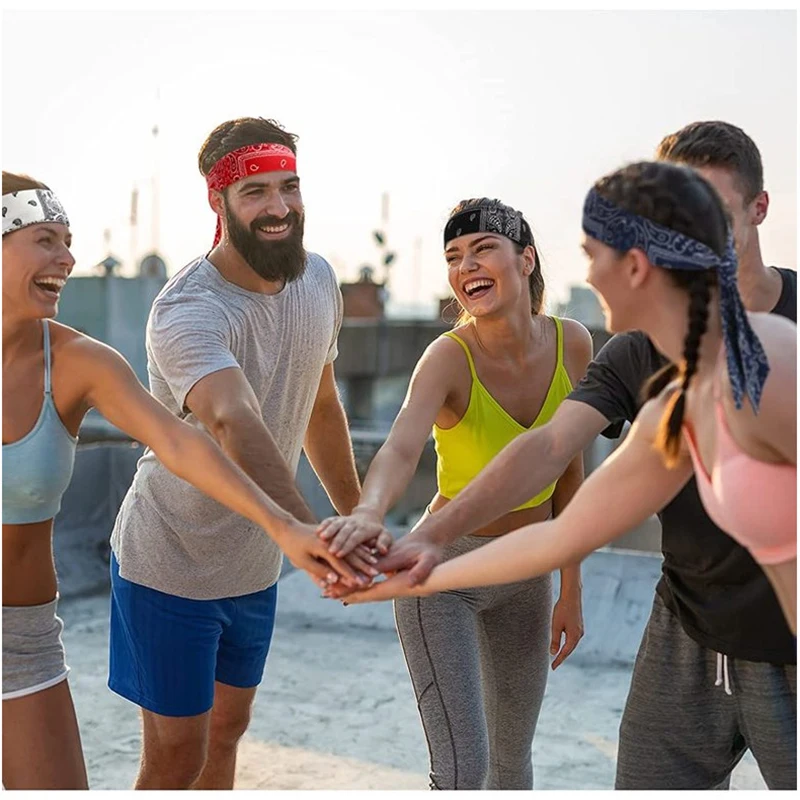 Diademas deportivas para hombre y mujer, banda para el sudor para ciclismo, correr, Fitness, trotar, tenis, Yoga, gimnasio, pañuelo para la cabeza,