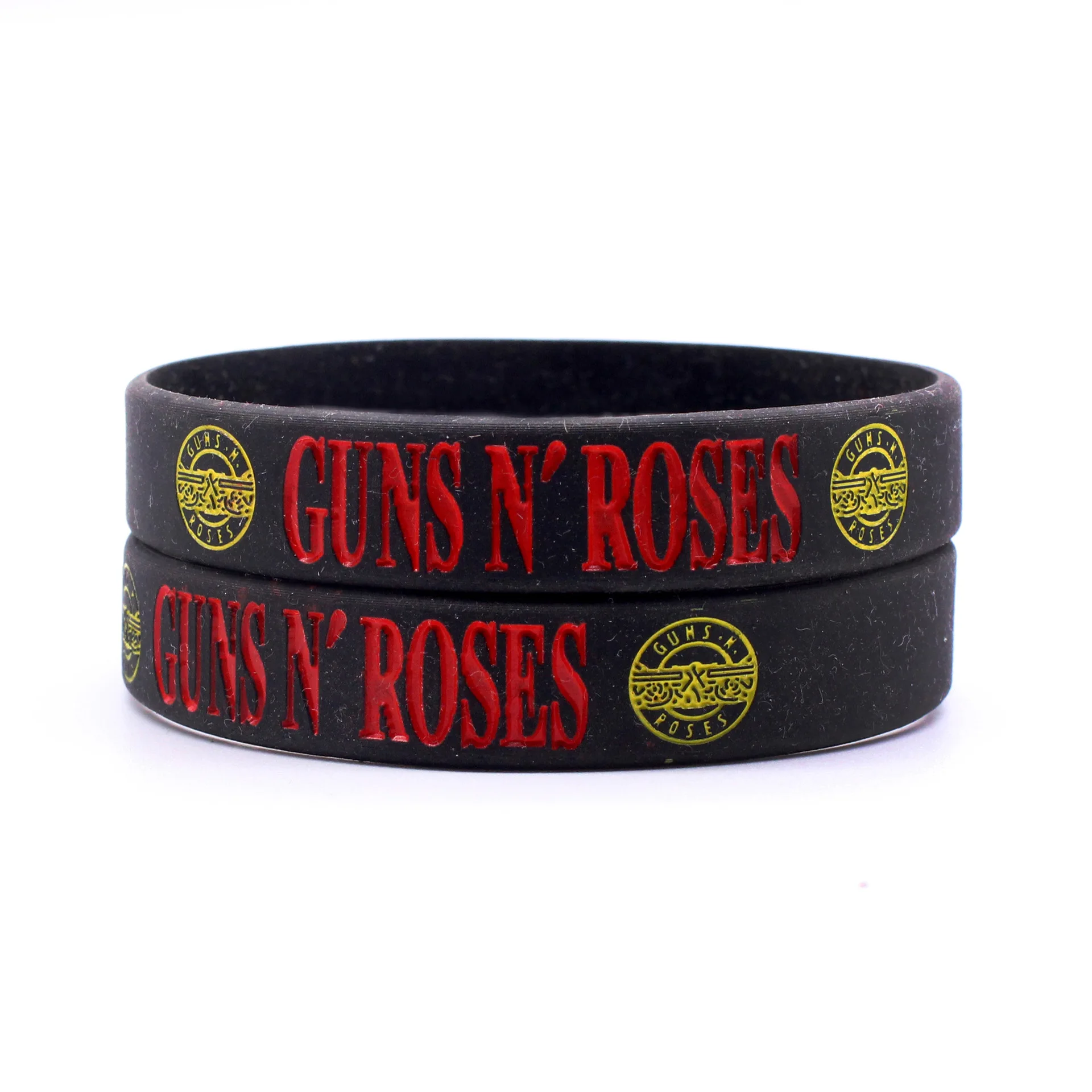 1PC New GUNS'N ROSES Silicone Wristbands Rock Music Bands G N' R Silicone Bracelets&Bangles Music Fans Lovers Gifts SH192